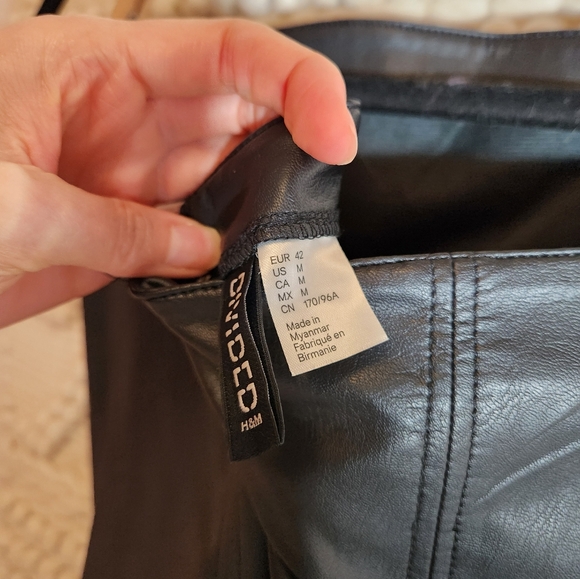 H&M Bandeau Faux Leather Dress - Picture 4 of 5